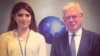La activista cubana Carolina Barrero junto al representante especial de la Unión Europea para los Derechos Humanos, Eamon Gilmore. (Facebook/Carolina Barrero)