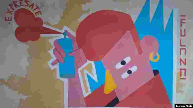 Obras de artistas que han participado en la Campaña “Exprésate”. (Cortesía de Kirenia Yalit Núñez)