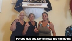 "Domingo de iglesia pidiendo libertad para todos los presos políticos", post de Marta Domínguez en Facebook.