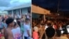 Protesta en Caimanera, Guantánamo, este sábado, 6 de mayo. (Captura de videos en redes sociales).