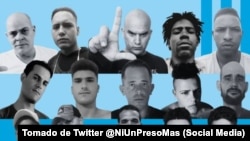 Fotografías de los presos políticos en huelga de hambre durante la visita de Josep Borrell a Cuba publicado por la iniciativa Ni Un Preso Político Más En Cuba.