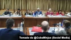Oscar Silvera Martínez, ministro de Justicia de Cuba, publicó fotos del encuentro con representantes de UE.