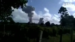 Así luce la nube tras explosiones en Velasco, Holguín Así luce la nube tras explosiones en Velasco, Holguín