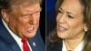 Combinación de fotografías del candidato presidencial republicano, el expresidente Donald Trump, y la candidata presidencial demócrata, la vicepresidenta Kamala Harris. (Saul Loeb/AFP)