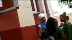 Thais Mailen Franco, trasladada al hospital Calixto García para examen físico Thais Mailen Franco, trasladada al hospital Calixto García para examen físico