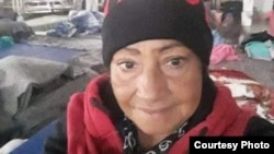 Onelia Alonso en el refugio Senda de Vida.