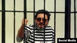 Abimael Guzmán en 1992 en una cárcel en Perú. REUTERS/Anibal Solimano/File Photo