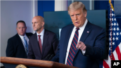 El presidente Trump en la Casa Blanca