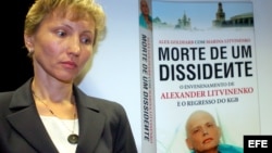 Marina Litvinenko, viuda de Alexander Litvinenko, durante la presentación de su libro 'Muerte de un disidente'.