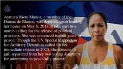 Cuatro de sus miembros en prisión y las Damas de Blanco no se detienen Cuatro de sus miembros en prisión y las Damas de Blanco no se detienen