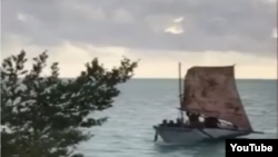 Balseros llegandp al Sur de la Florida lunes 13 de diciembre