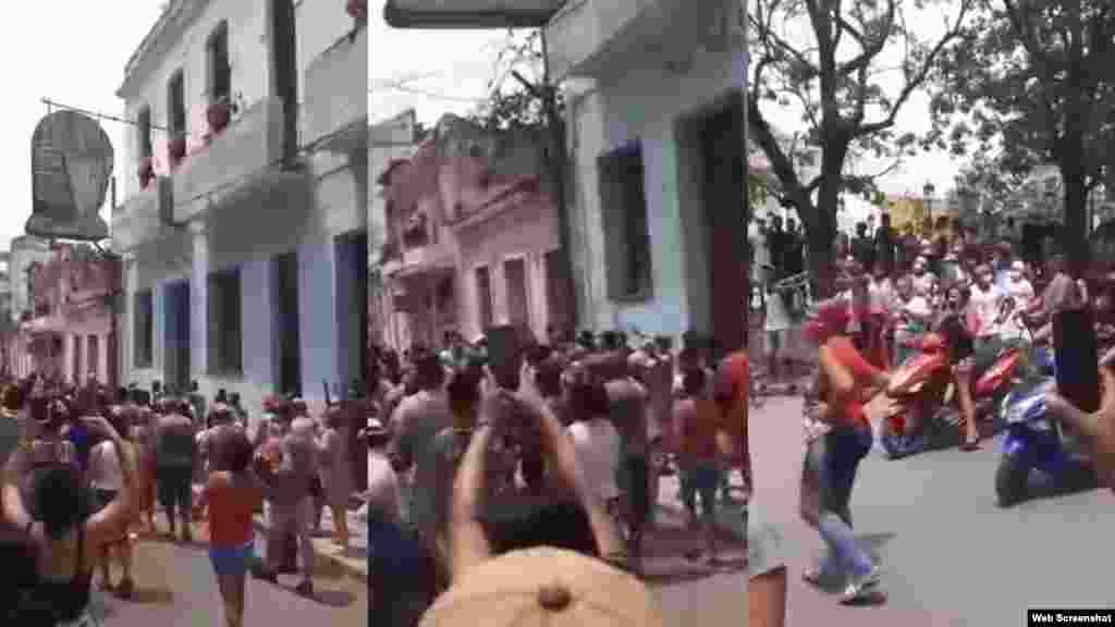 Multitudinaria protesta en Regla.