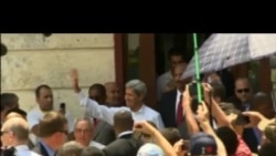 John Kerry caminó por La Habana Vieja John Kerry caminó por La Habana Vieja