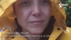 Activistas cubanas mantienen la huelga de hambre frente a la ONU a pesar del tiempo Activistas cubanas mantienen la huelga de hambre frente a la ONU a pesar del tiempo