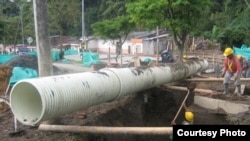 Trabajos de rehabilitación de redes hidráulicas en Camagüey.