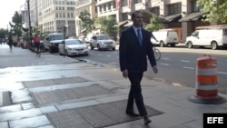 El disidente cubano José Daniel Ferrer camina hoy, miércoles 1 de junio 2016, en Washington, DC (EE.UU.).