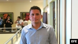 Eliécer Ávila, joven opositor.