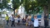 Artistas realizan procesión a la Caridad del Cobre y protestan contra el Decreto 349 (Facebook). 