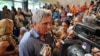 Miguel Diaz-Canel en los funerales de Juan Formell