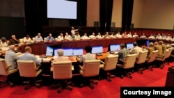 Reunión del Consejo de Ministros de Cuba.